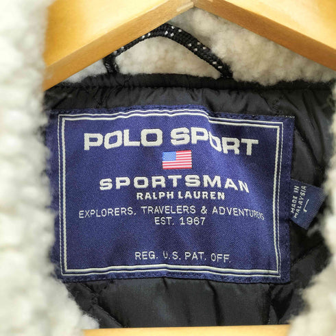 ポロスポーツラルフローレン POLO SPORT RALPH LAUREN 90s- 襟ボア 中綿アノラックジャケット メンズ L
