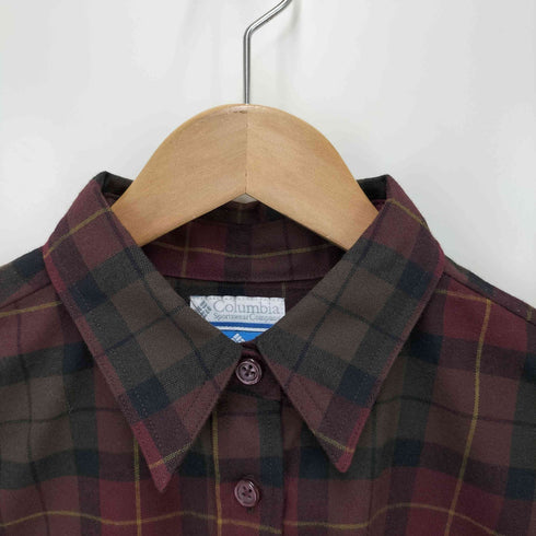 コロンビア Columbia ダブルポケット チェック シャツ レディース import:L