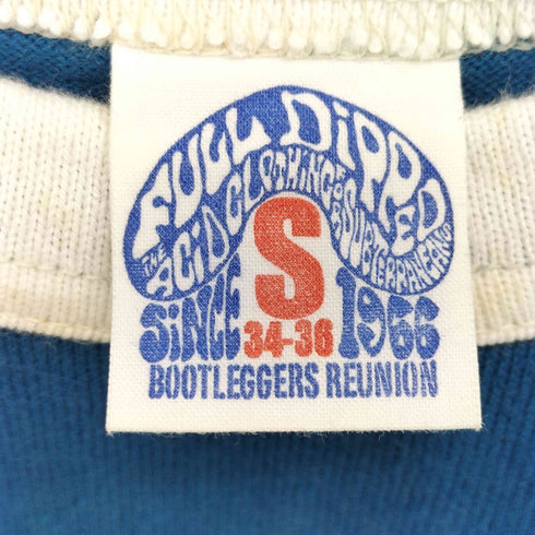 BOOTLEGGERS 企業ロゴ 両面プリント バイカー ラグラン Tシャツ メンズ import:S