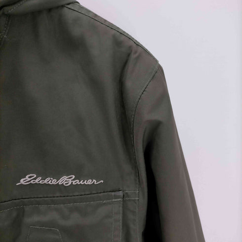 エディーバウアー Eddie Bauer ロゴ 刺繍 裏地ボア ダブルジップ 中綿 マウンテン パーカー ジャケット メンズ import:XS