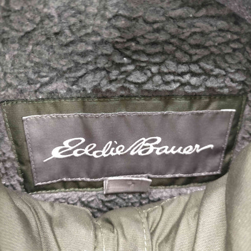 エディーバウアー Eddie Bauer ロゴ 刺繍 裏地ボア ダブルジップ 中綿 マウンテン パーカー ジャケット メンズ import:XS