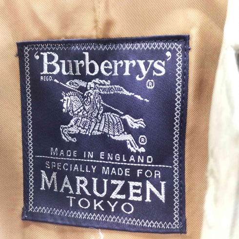 バーバリーズ BURBERRYS 80S 英国製 MARUZEN 丸善別注 裏地ノバチェックライナー バルマカーン ステンカラー コート メンズ