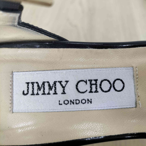 ジミーチュウ JIMMY CHOO オープントゥエナメルヒールパンプス レディース 36 1/2