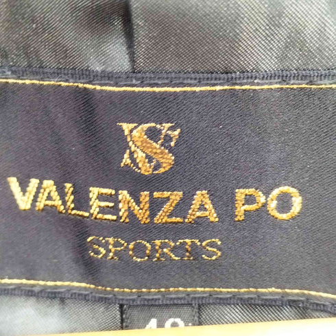 バレンザポースポーツ VALENZA PO SPORTS ノーカラー レザージャケット レディース 40