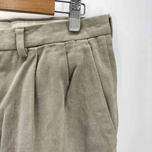 カンタレーリ Cantarelli イタリア製 別注 2タック コットンツイル ワイド テーパード パンツ メンズ 52