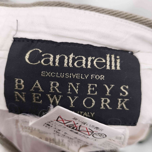 カンタレーリ Cantarelli イタリア製 別注 2タック コットンツイル ワイド テーパード パンツ メンズ 52