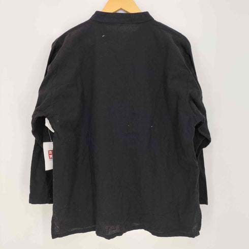 80-90s ブラック チャイナシャツ メンズ 48