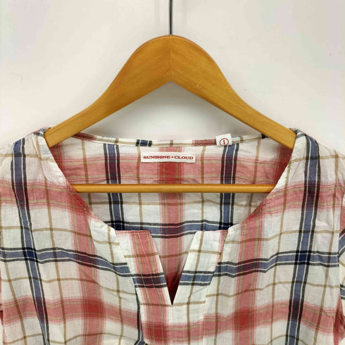 SUNSHINE+CLOUD チェック ガーゼ S/S ブラウス レディース JPN:1