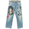 リーバイス Levis フィリピン製 ボタン裏359刻印 512 アニメ ペイント リメイク デニム メンズ W32 L34