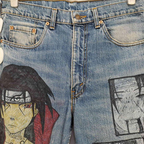 リーバイス Levis フィリピン製 ボタン裏359刻印 512 アニメ ペイント リメイク デニム メンズ W32 L34