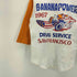 BOOTLEGGERS 両面 キャラクター プリント BANANAPOWER ラグラン Tシャツ メンズ import:S