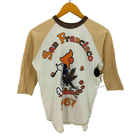 BOOTLEGGERS 両面 キャラクター プリント SAN FRANCISCO 1967 ラグラン Tシャツ メンズ import:S