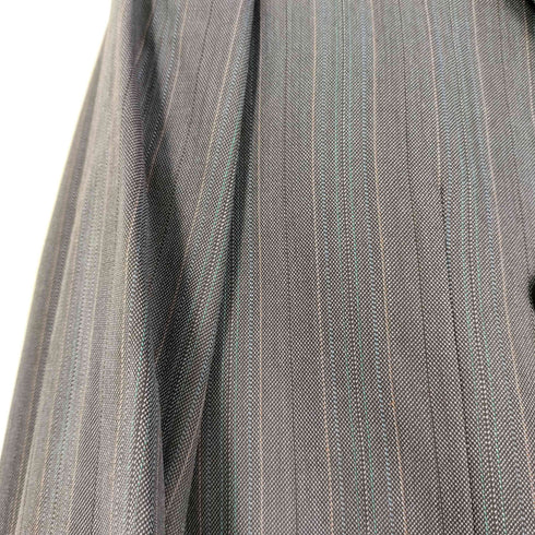 アクアスキュータム AQUASCUTUM イングランド製 ストライプ ダブルテーラードジャケット メンズ