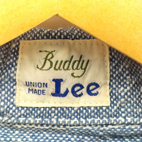 リー Lee BUDDY LEE 猫目ボタン マチ付き プルオーバー 調 コットン ワーク デニム L/S シャツ メンズ import:M