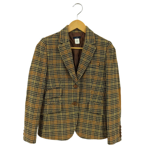 ジェイクルー J.CREW エルボーパッチ くるみボタン テーラードジャケット レディース P2