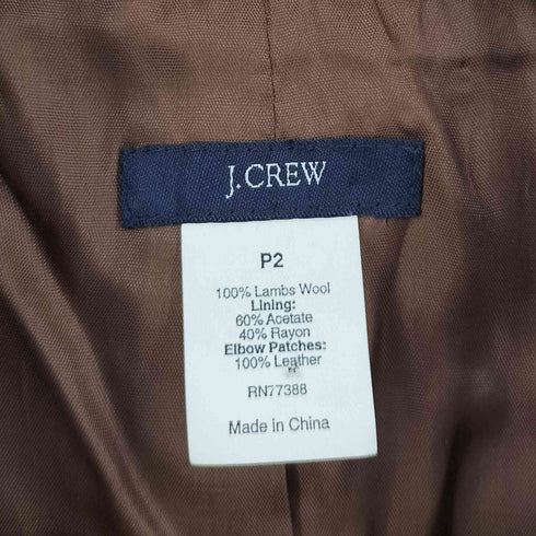 ジェイクルー J.CREW エルボーパッチ くるみボタン テーラードジャケット レディース P2