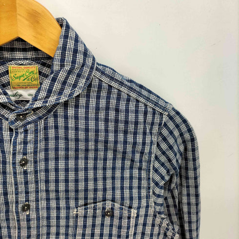 ビームスボーイ BEAMS BOY 日本製 猫目ボタン マチ付き チェック L/S ワーク シャツ 山ポケット レディース