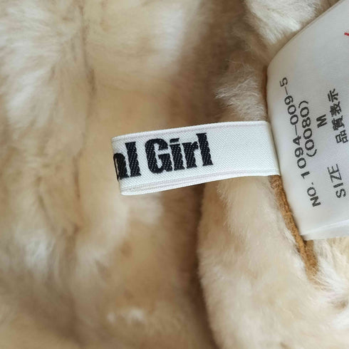 スパイラルガール SPIRALGIRL sheepskin スウェードムートンライダースジャケット レディース JPN:M