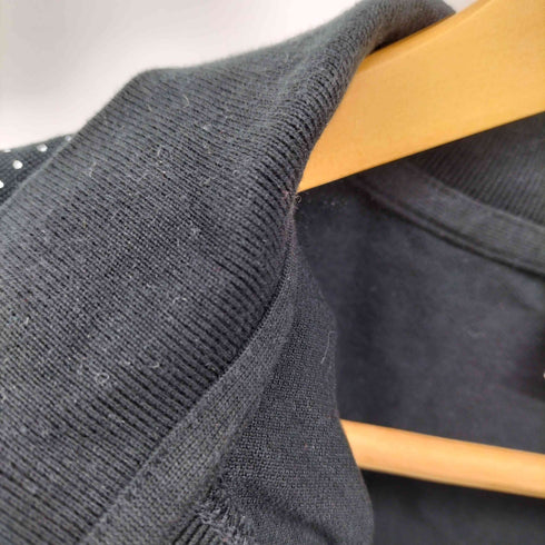 ラコステ LACOSTE ロゴ刺繍 ドット 切り替え S/S スキッパー ポロ シャツ レディース EUR:38