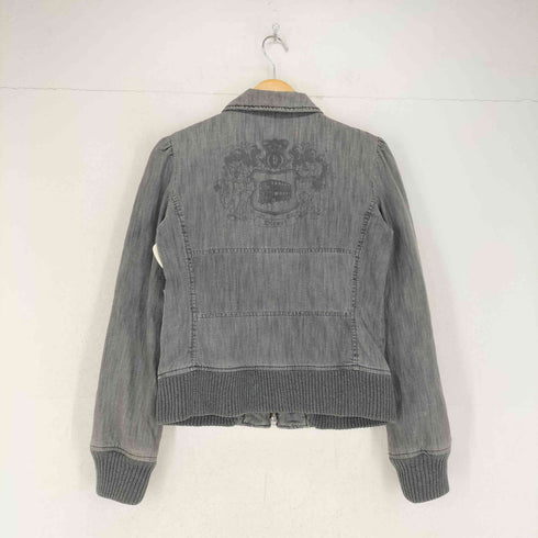 ディーゼル DIESEL バックプリント ダブルジップブルゾン Y2K レディース import:M