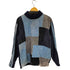 RAW BLUE 韓国製 パッチワークニット Y2K メンズ import:L
