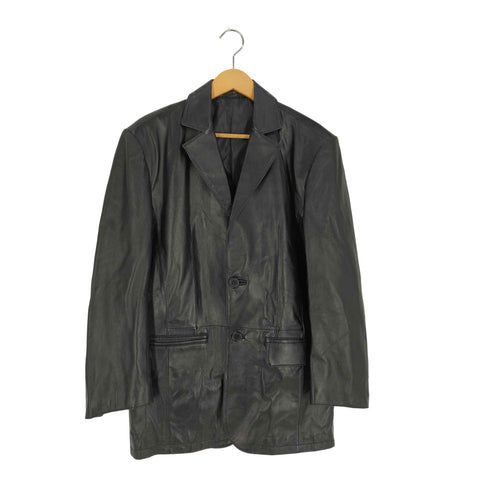 BLACK LEDER ラムレザーテーラードジャケット メンズ JPN:L