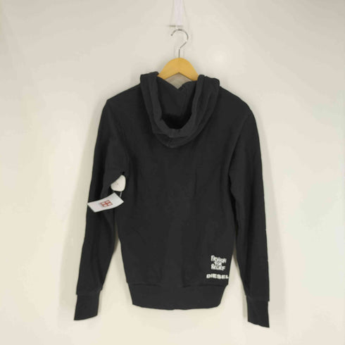 ディーゼル DIESEL ブルガリア製 CHILD AT HEART ハートペイント プルオーバーパーカー レディース import:M