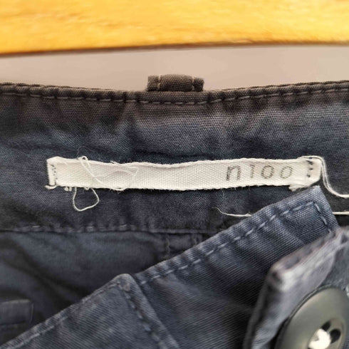 N100 日本製 サイドアジャスター 立体裁断 コットン ポプリン パンツ レディース