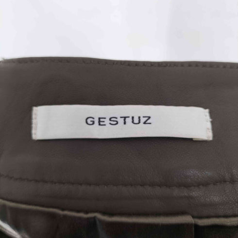 GESTUZ lamb leather ラムレザースカート レディース 34