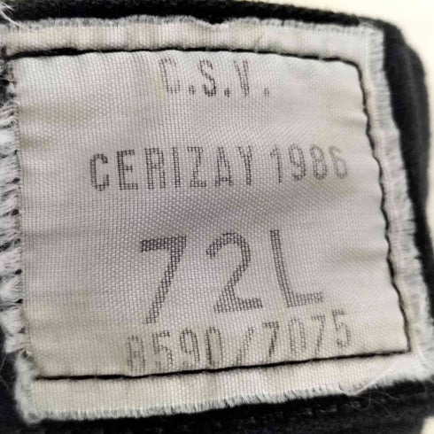 フレンチアーミー FRENCH ARMY 80S フランス軍 C.S.V CERIZAY 1986 後染めブラック カーゴパンツ メンズ 72L