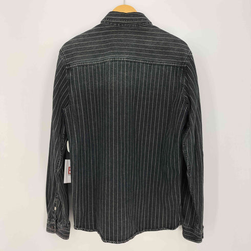 RIFF ROCK ヒッコリー ブラック デニムシャツ メンズ JPN:XL