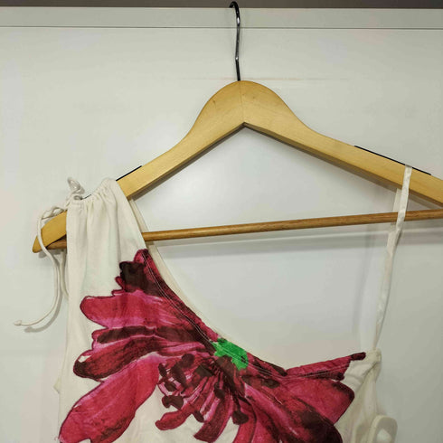 ヴィヴィアンタム VIVIENNE TAM 00s 花柄 刺繍 ワンショルダー レーヨン ブラウス レディース JPN:0