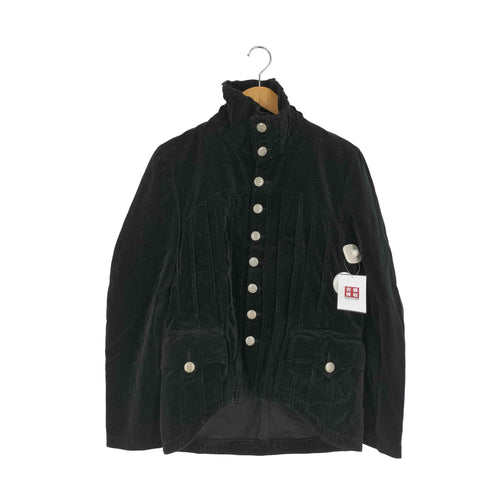 カバンドズッカ CABANE de ZUCCa チェンジボタン フロントプリーツ ハイネック ベロアジャケット メンズ JPN:M