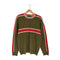 ステューシー Stussy 80S~90S クラウンタグ ライン切替 アクリルウール ニット メンズ import:M