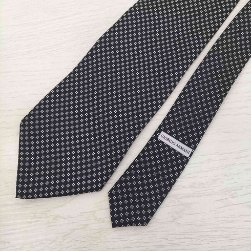アルマーニコレツィオーニ ARMANI COLLEZIONI イタリア製 シルク100% 総柄 ネクタイ メンズ