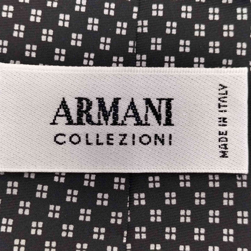 アルマーニコレツィオーニ ARMANI COLLEZIONI イタリア製 シルク100% 総柄 ネクタイ メンズ