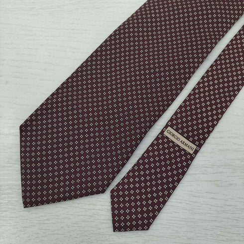 アルマーニコレツィオーニ ARMANI COLLEZIONI イタリア製 シルク100% 総柄 ネクタイ メンズ