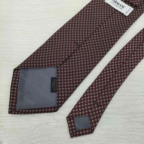 アルマーニコレツィオーニ ARMANI COLLEZIONI イタリア製 シルク100% 総柄 ネクタイ メンズ