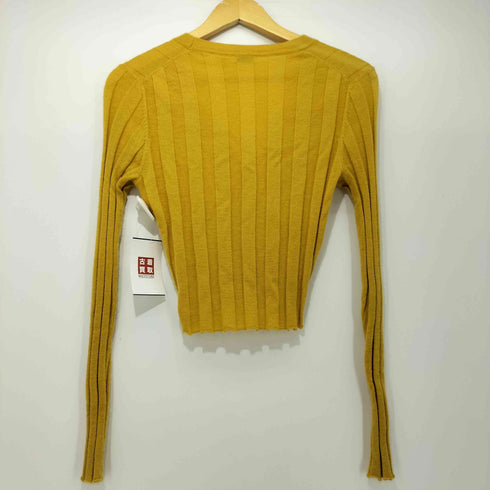 ロンハーマン Ron Herman カシミヤ100 リブ カーディガン レディース import:M
