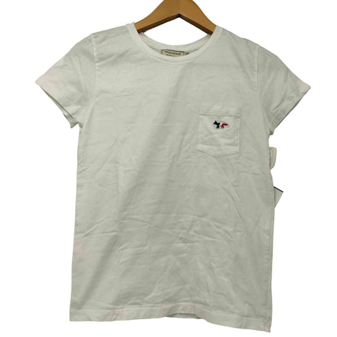 メゾンキツネ MAISON KITSUNE ワンポイント ポケット クルーネック Tシャツ レディース
