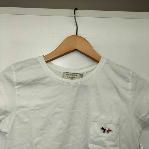メゾンキツネ MAISON KITSUNE ワンポイント ポケット クルーネック Tシャツ レディース