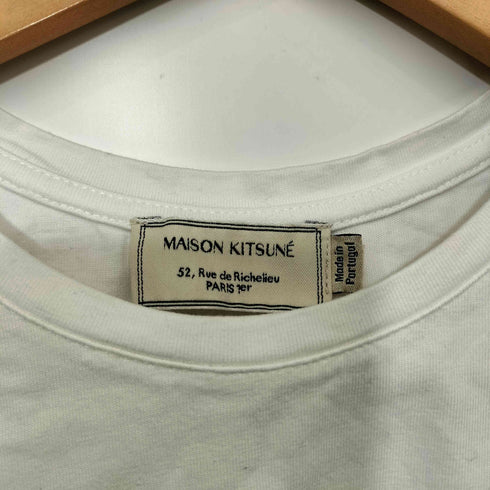 メゾンキツネ MAISON KITSUNE ワンポイント ポケット クルーネック Tシャツ レディース