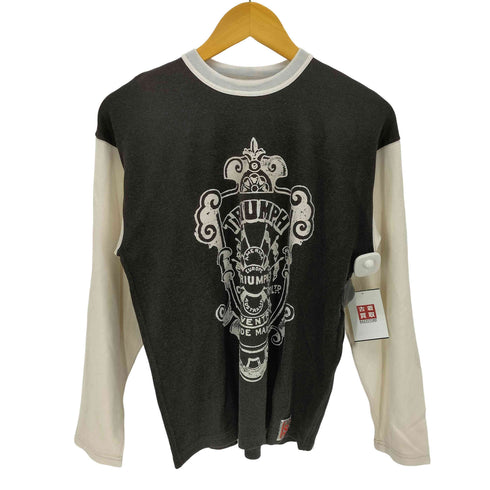 BOOTLEGGERS 両面 プリント バイカラー トリム L/S Tシャツ メンズ JPN:S