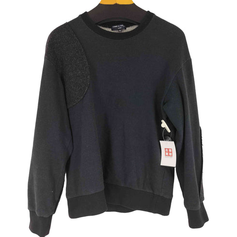 コムデギャルソンオム COMME des GARCONS HOMME 2017AW エルボーパッチ クルーネックスウェット メンズ JPN:XS