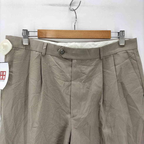 ルイスラファエル LOUIS RAPHAEL 90-00S ウールブレンド 2タック ワイド バギー トラウザー スラックス パンツ 裾ダブル メンズ