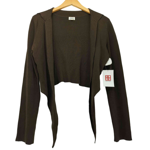 フォクシー FOXEY BOUTIQUE シルク混 ショート丈 襟付きカーディガン ボレロ レディース JPN:40