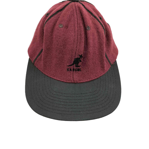 カンゴール KANGOL USA製 ロゴ 刺繍 バイカラー フェルト 6パネル キャップ メンズ ONE SIZE