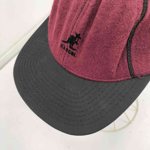 カンゴール KANGOL USA製 ロゴ 刺繍 バイカラー フェルト 6パネル キャップ メンズ ONE SIZE
