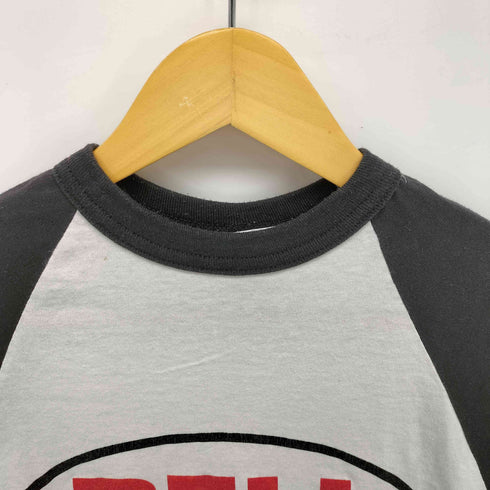 USA製 企業ロゴ フロント プリント ラグラン Tシャツ メンズ import:S