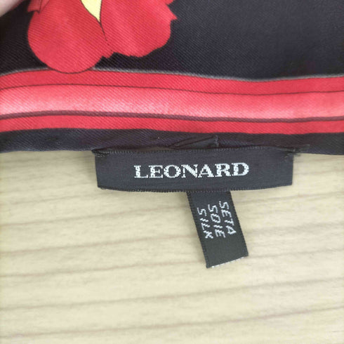 レオナール LEONARD 花柄シルクスカーフ レディース